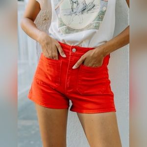 Rolla's "Dusters" shorts in Blood Orange, size 26